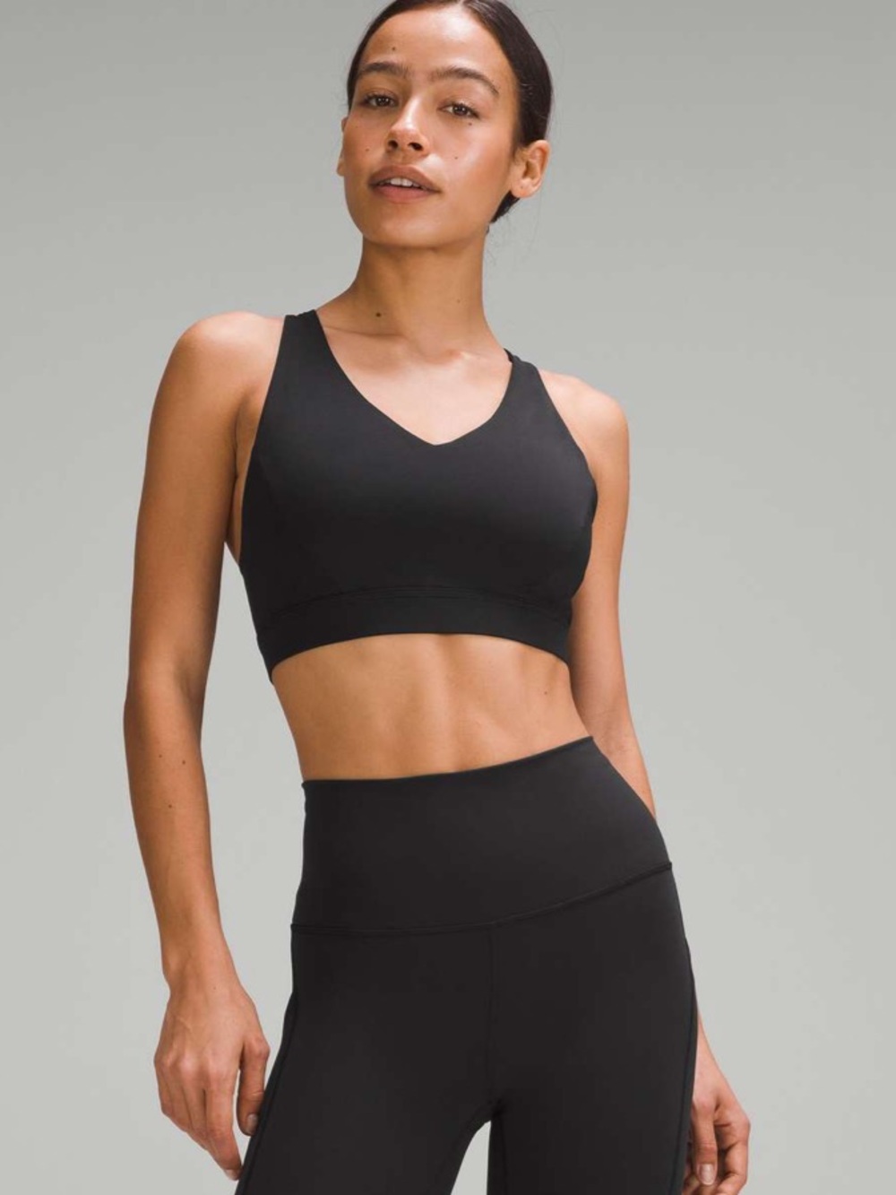 GUC Lululemon Envital Bra *Medium Support, D/DD Cup. Color Black. Size 12